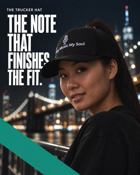 young asian lady wearing a jazzhopwear music cap 