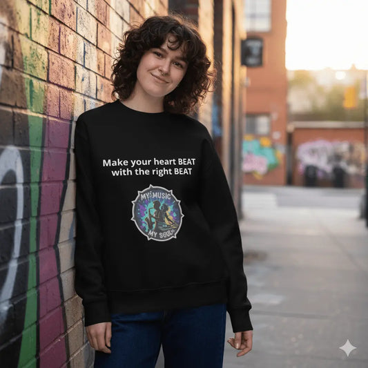 Music-themed unisex sweatshirt - TheJazzHopCooker streetwear collection