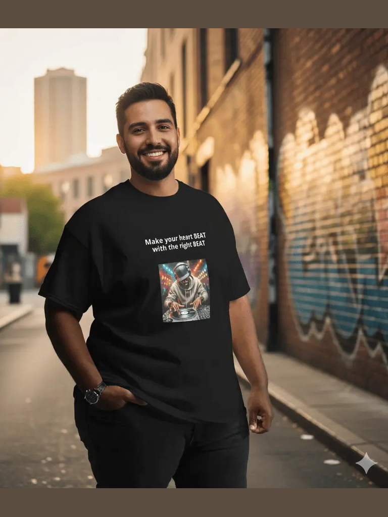 T-shirt Men's premium cotton Jazz and Hip Hop Style - TheJazzHopCooker Streetwear