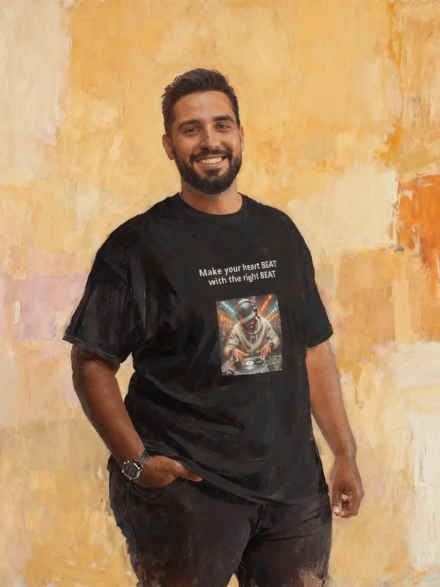 T-shirt Men's premium cotton Jazz and Hip Hop Style - TheJazzHopCooker Streetwear